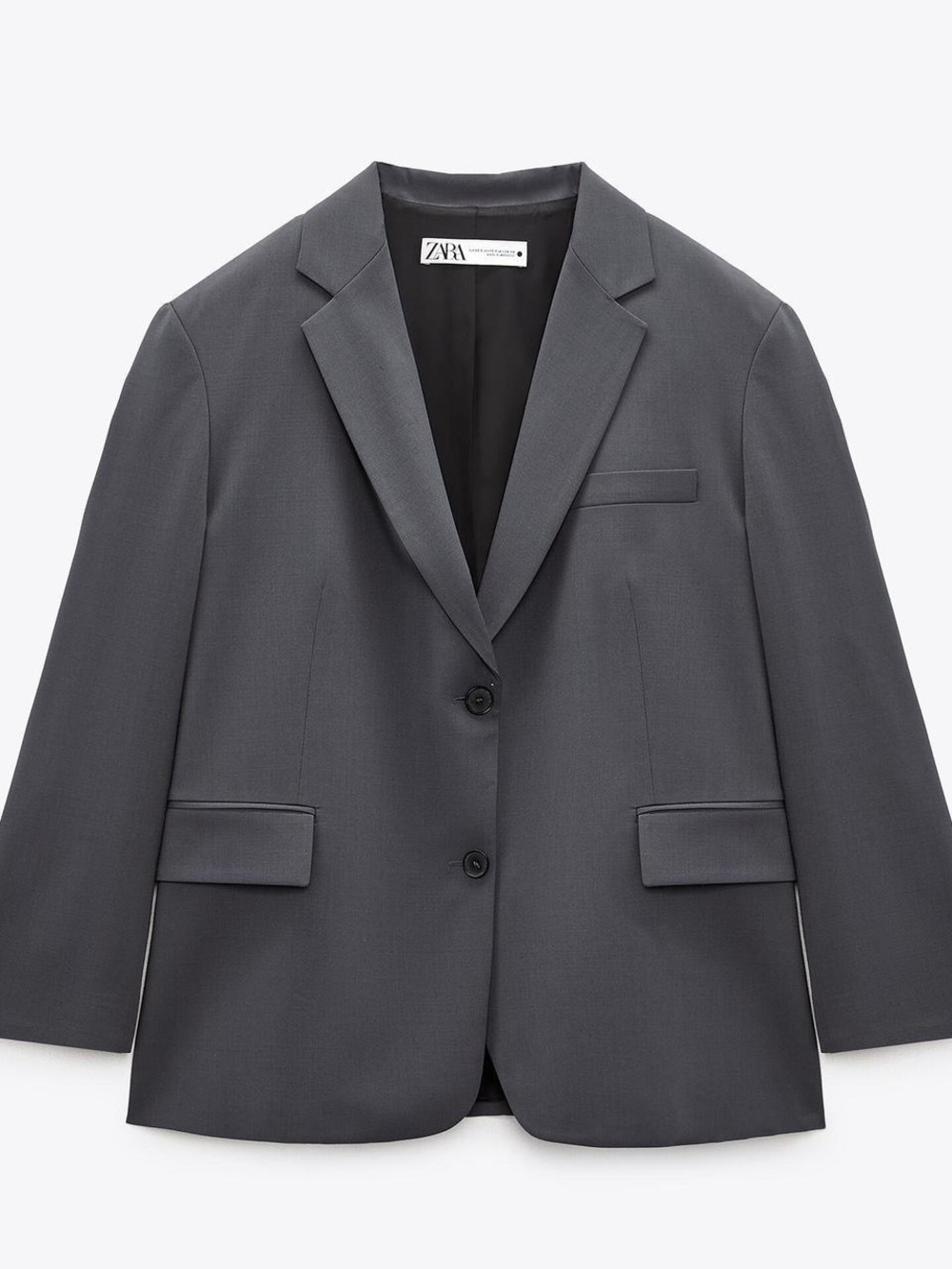 Charcoal Gray Oversized Blazer